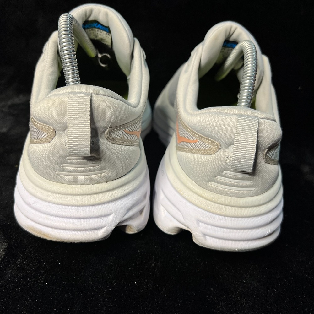 Hoka One One Bondi 8 1127952 HMLR Womens 10B Athletic Running Shoes Gray Sneaker - Picture 4 of 7